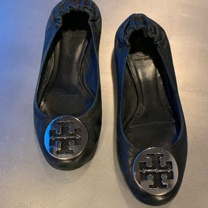 Black Tory Burch Reva Flats